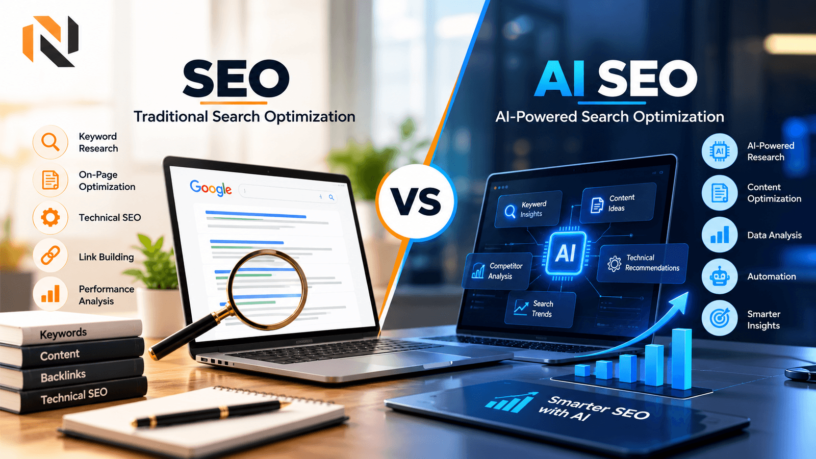 Difference between SEO and AI SEO